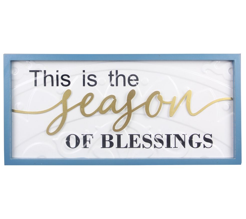 Young's S/4 Wood/Metal Christmas Wall Signs