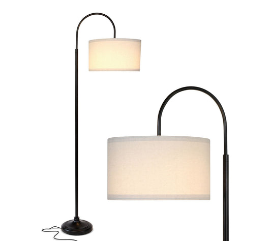 Brightech Nora 68"H Classic Black LED Arc FloorLamp