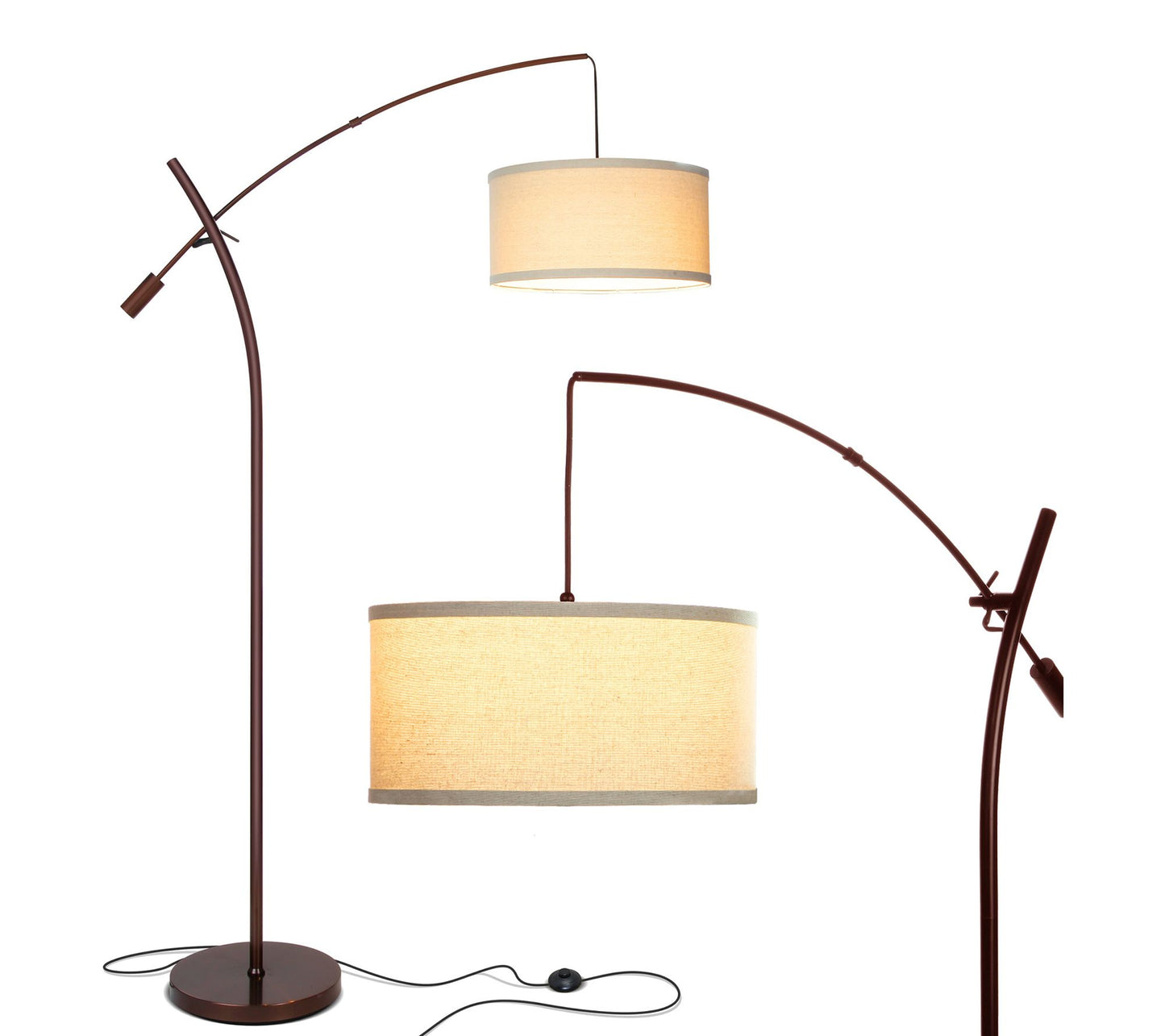 Brightech Grayson 84 in. LED Arc Floor Lamp