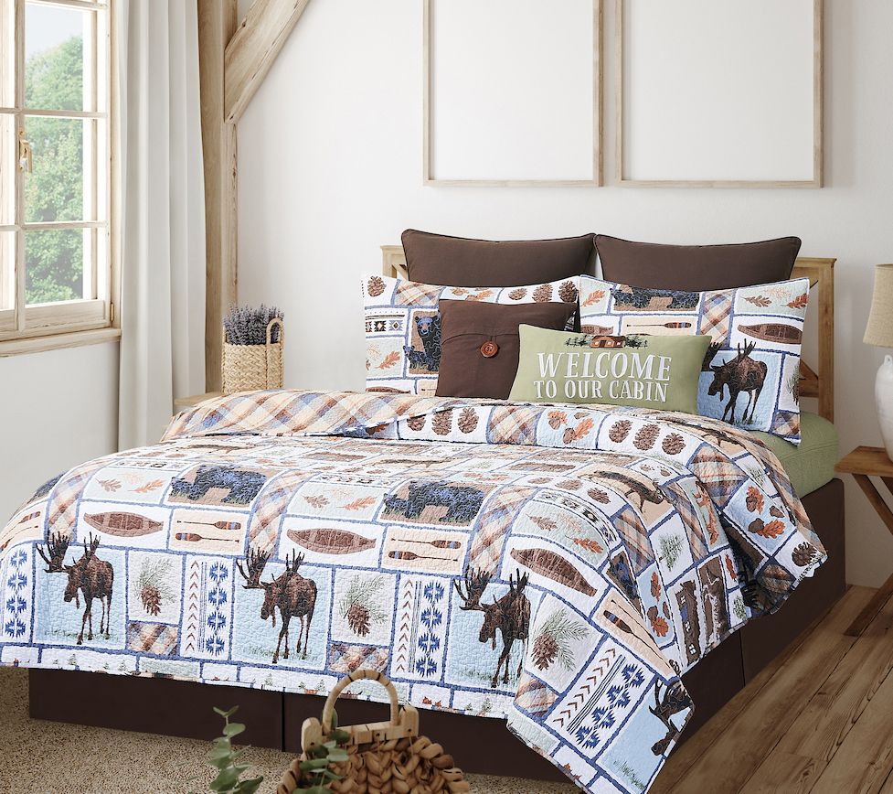 Oakley Lodge Twin Quilt Set by Valerie