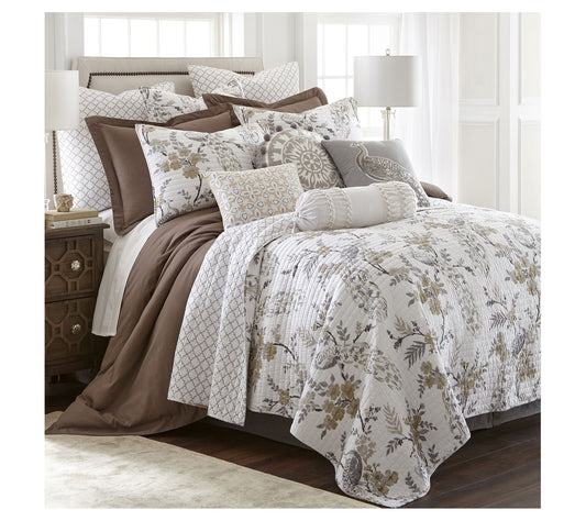 Levtex Home Pisa 3-Piece Floral King/Cal King Qilt Set