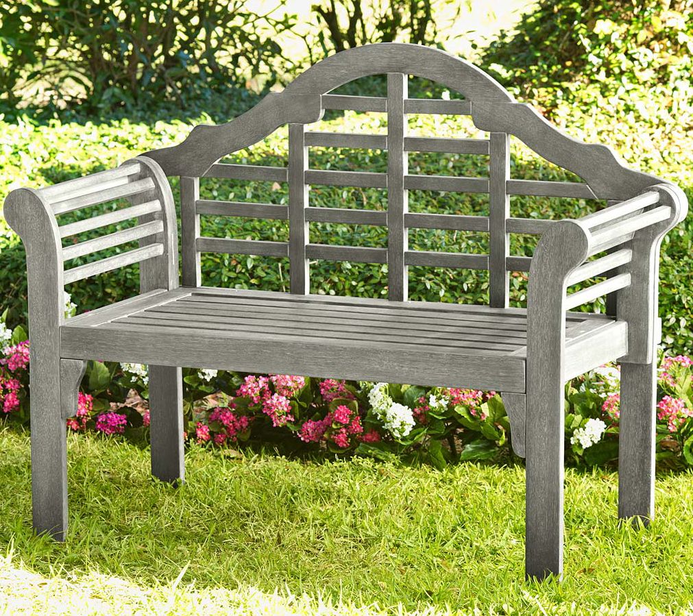 Evergreen Lutyens Wood Garden Bench