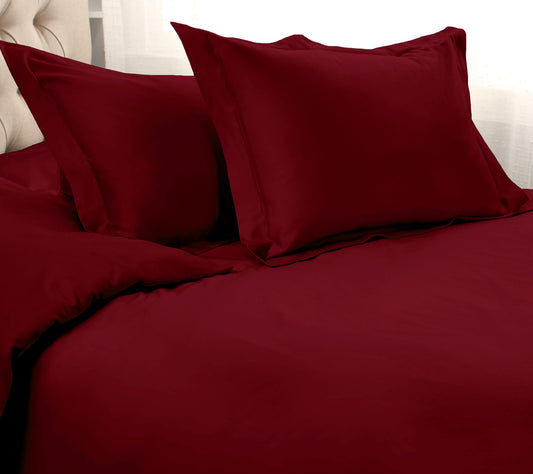 Superior 1200-TC Solid Egyptian Cotton Duvet Co er Set- Cal.KG