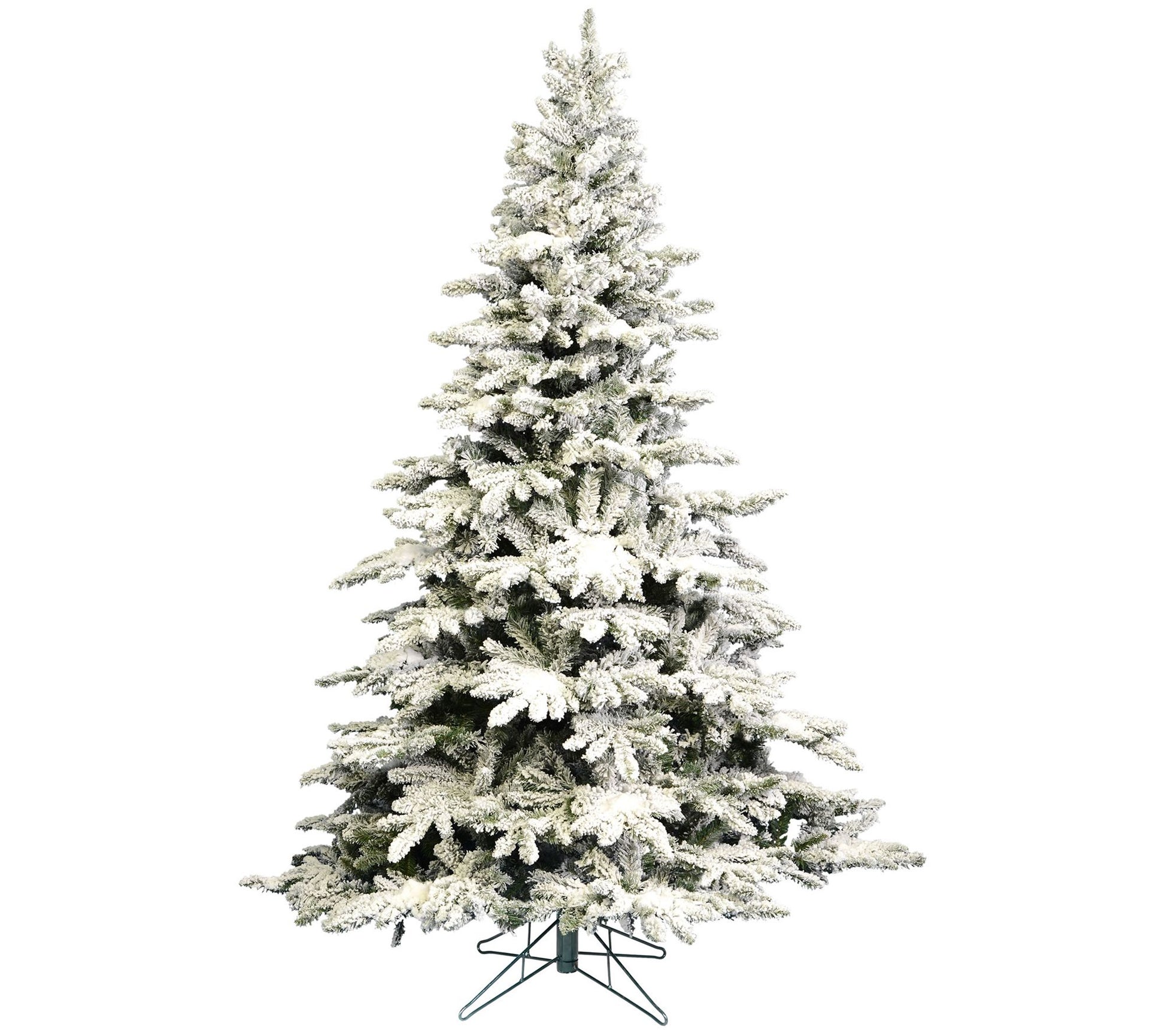 Vickerman 6.5' Flocked Utica Fir Artificial Christmas Tree, Un