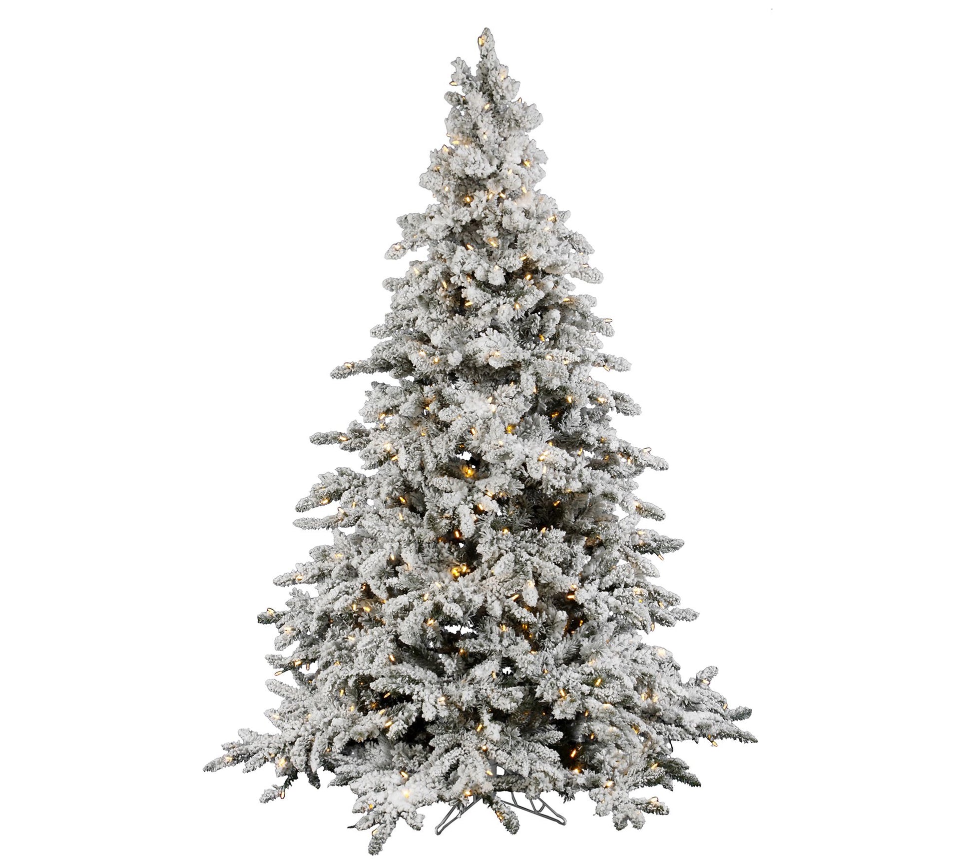 Vickerman 4.5' Flocked Utica Fir Artificial Christmas Tree, PW