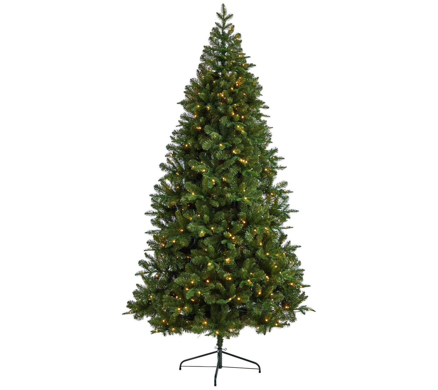 Nearly Natural 8-ft Grand Teton Spruce Flat Back Tree w/LED