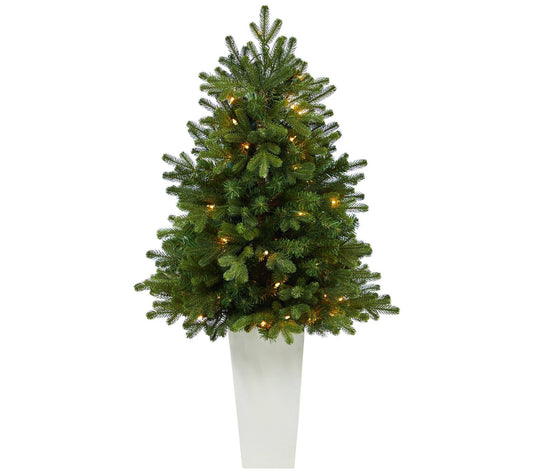 Nearly Natural 3.5-ft Washington Fir Christmas Tree w/ 50 LEDs