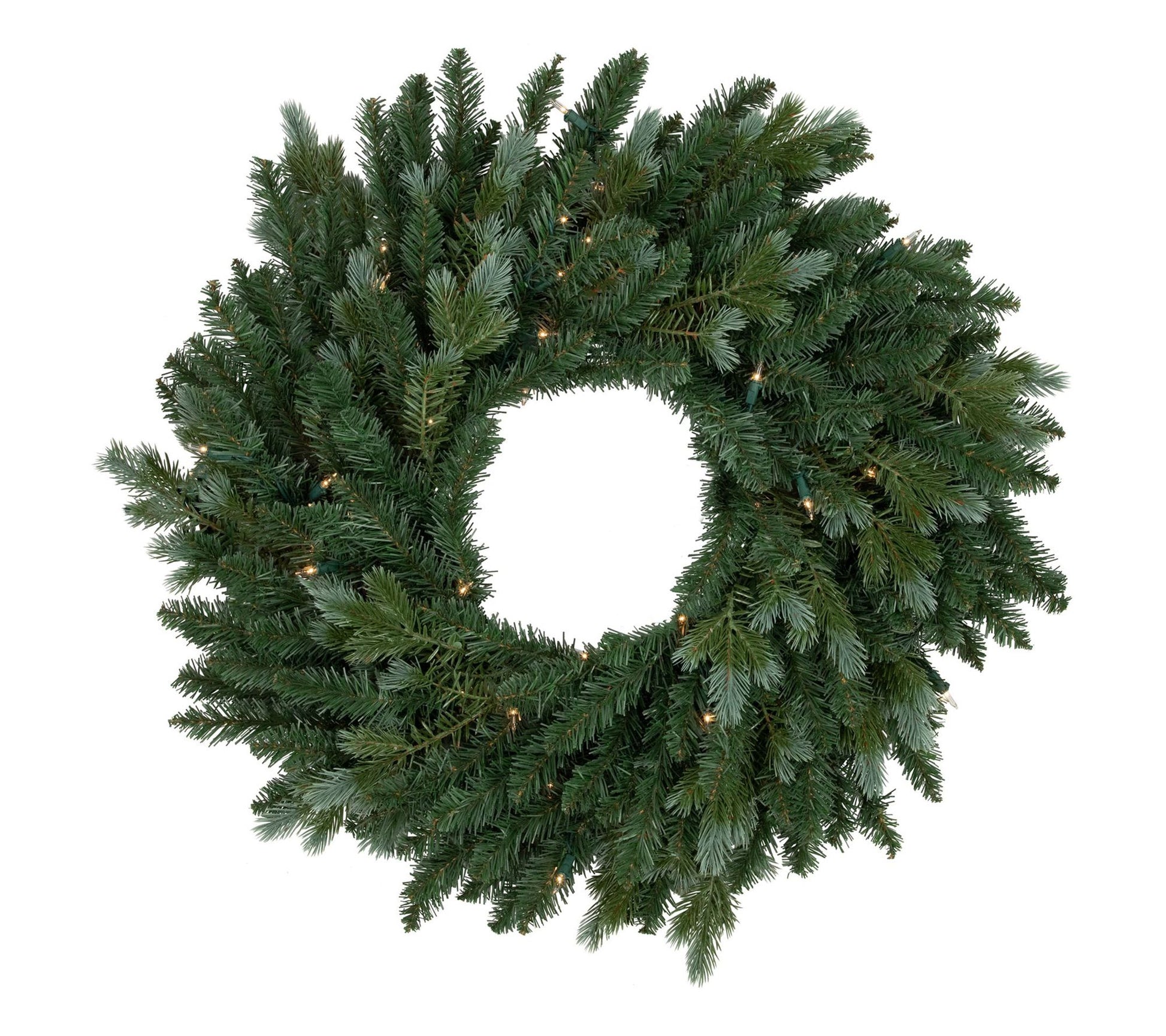 Northlight Blue Spruce 48-Inch Christmas Wreath  Clear Lights