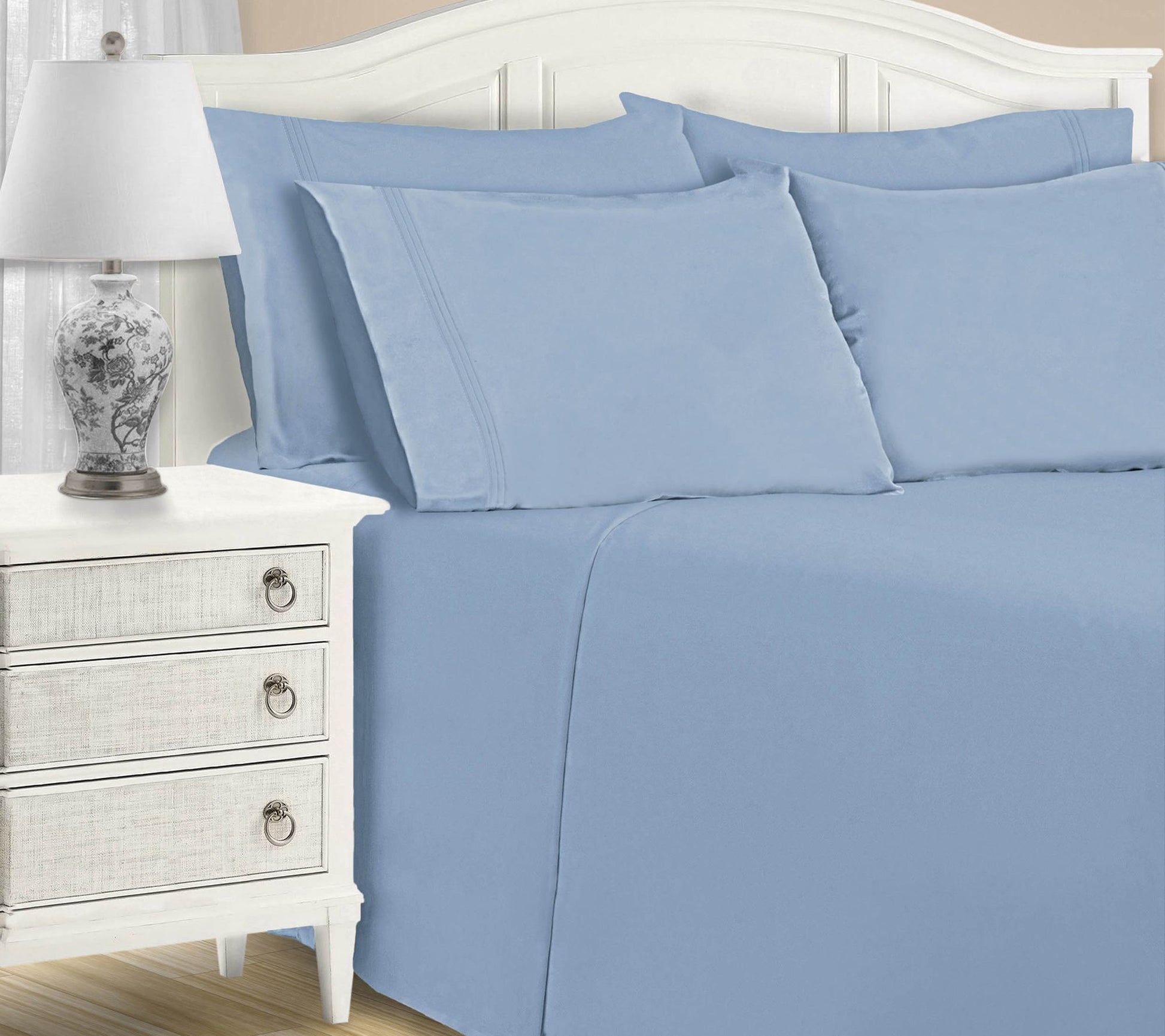 Superior 1500TC Cotton Blend 6-PC Deep Pocket Sheet Set, Full