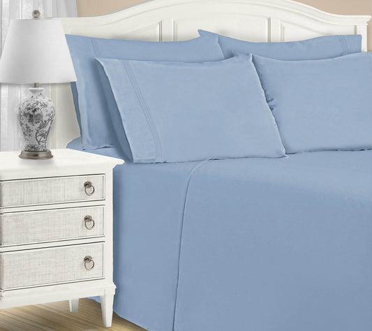 Superior 1200TC Cotton Blend Deep Pocket 6-PC Seet Set, King