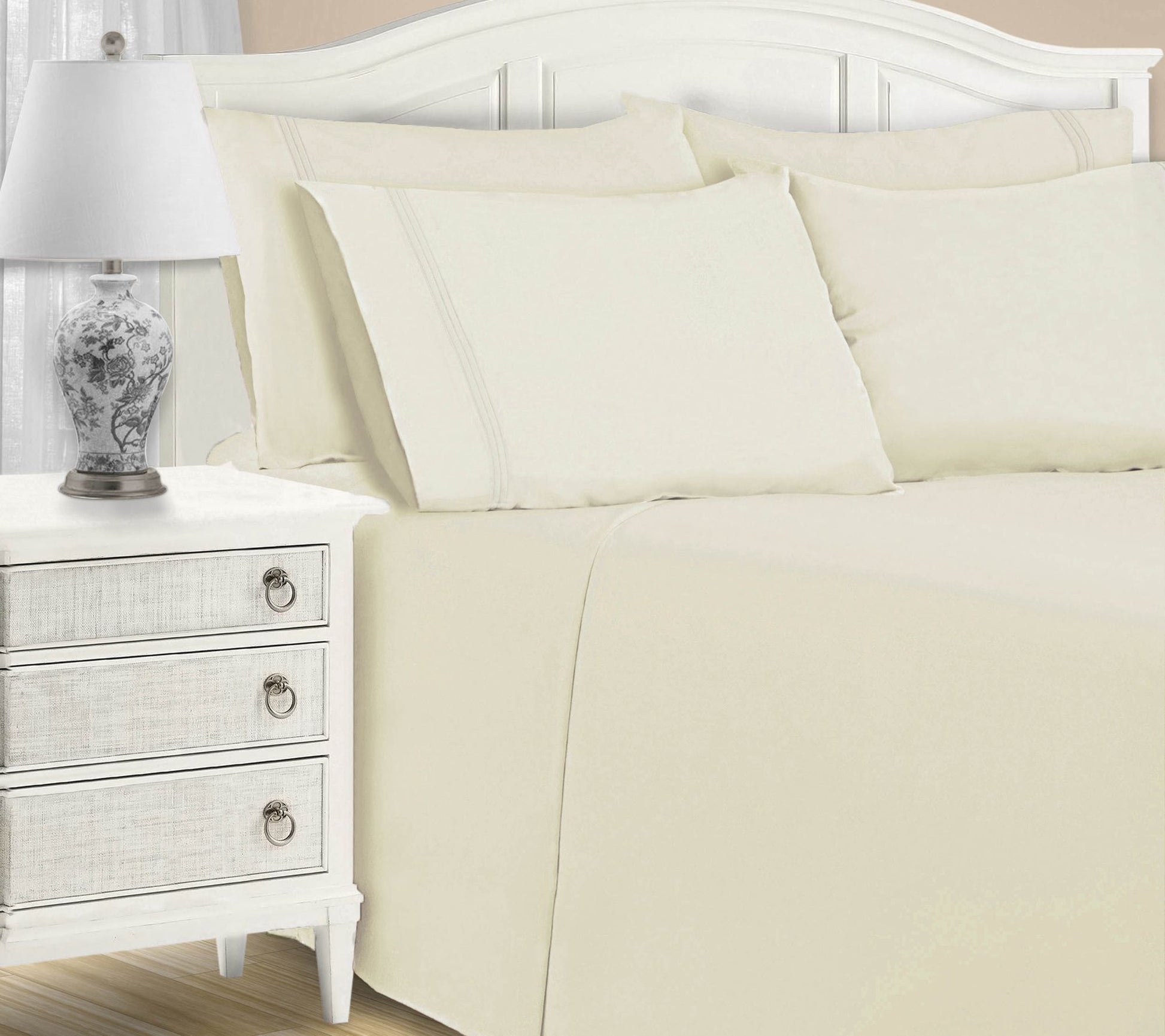 Superior 1500TC Cotton Blend 6-Piece Bed Sheetet, Cal.King