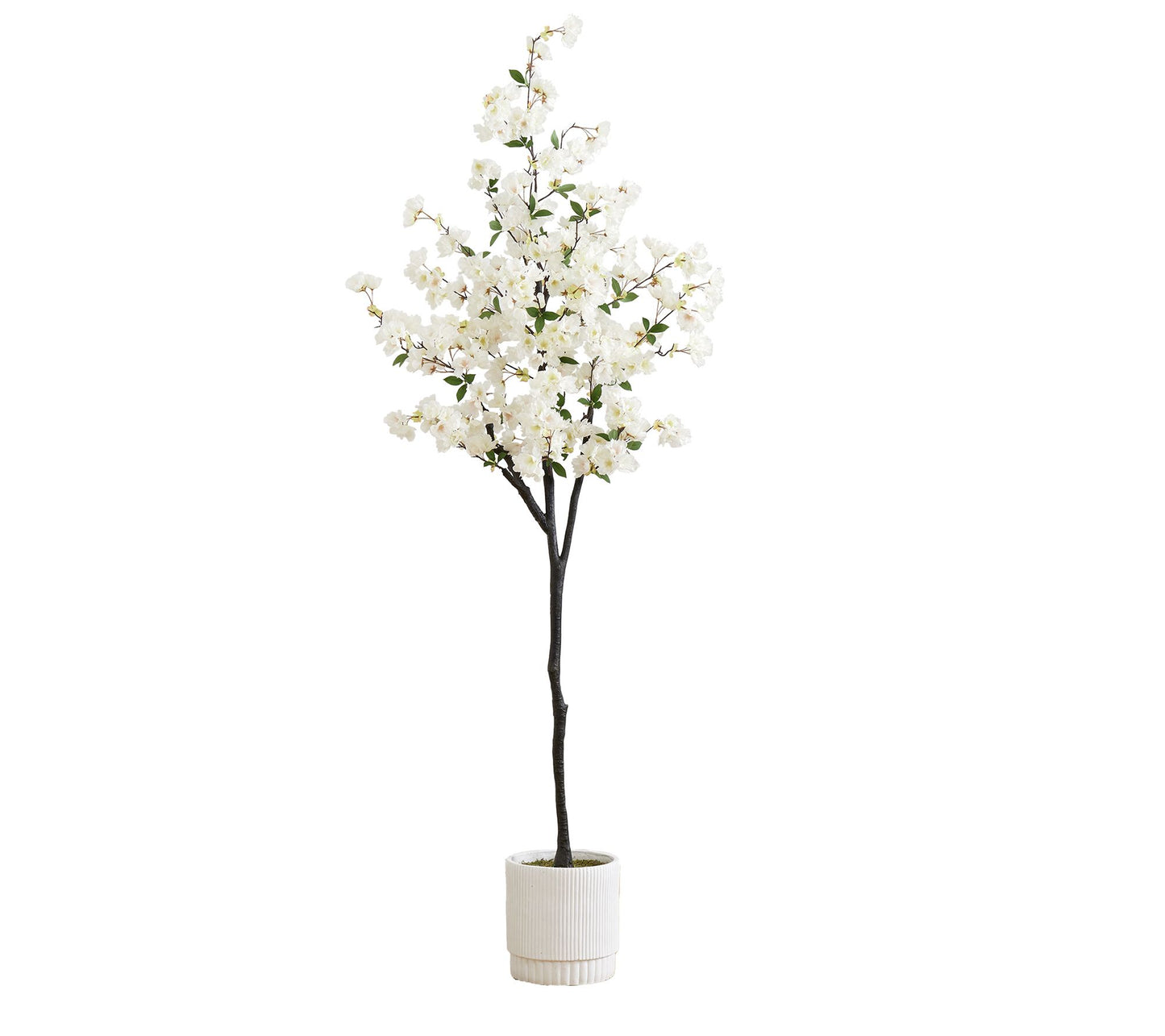 Nearly Natural 6-ft Cherry Blossom Tree with Pl anter