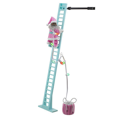 Mr. Christmas 40" Musical Pastel Super Climbing  Santa