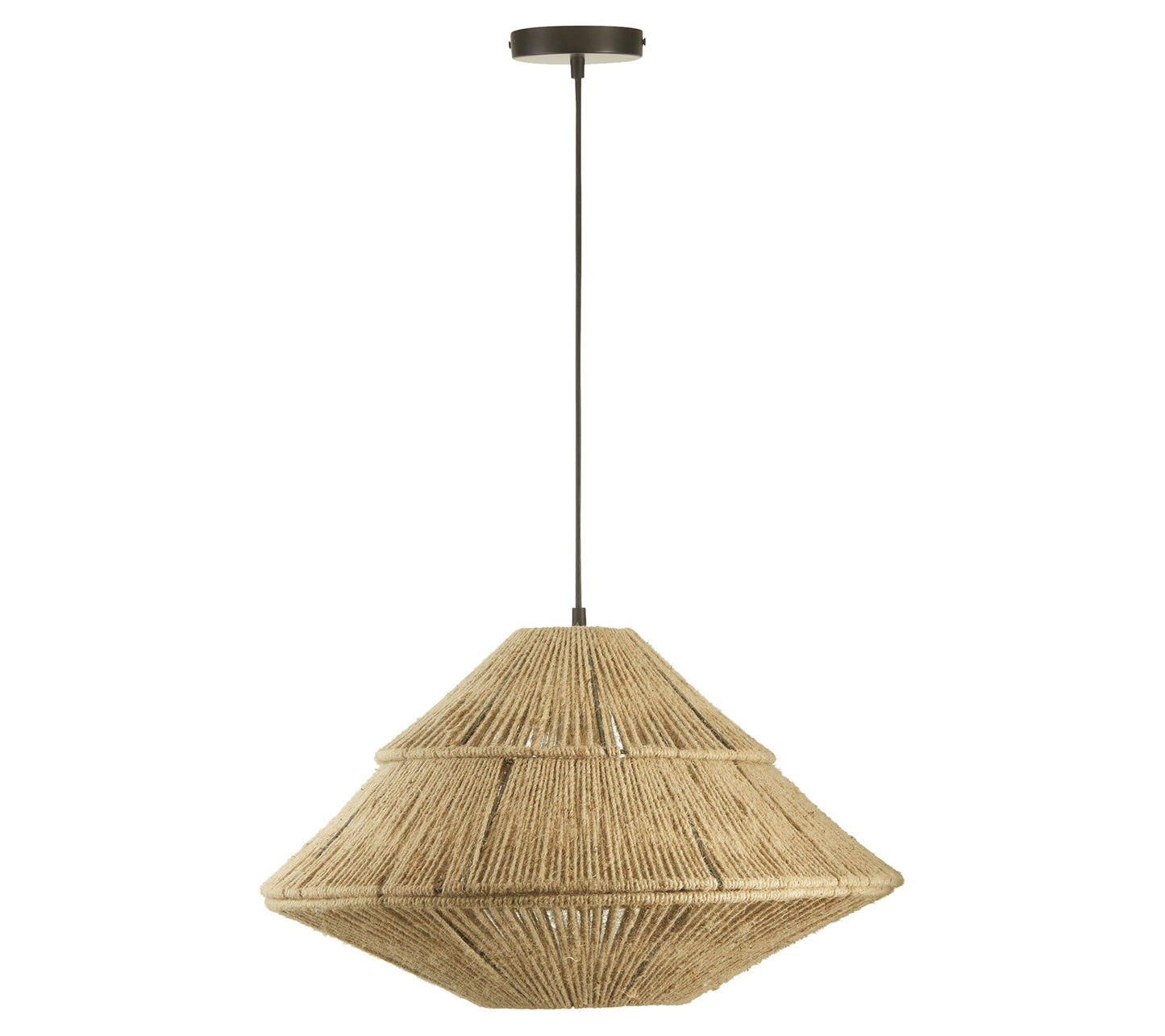 River of Goods 22"W 1-Light Minka Metal and JutPendant Light