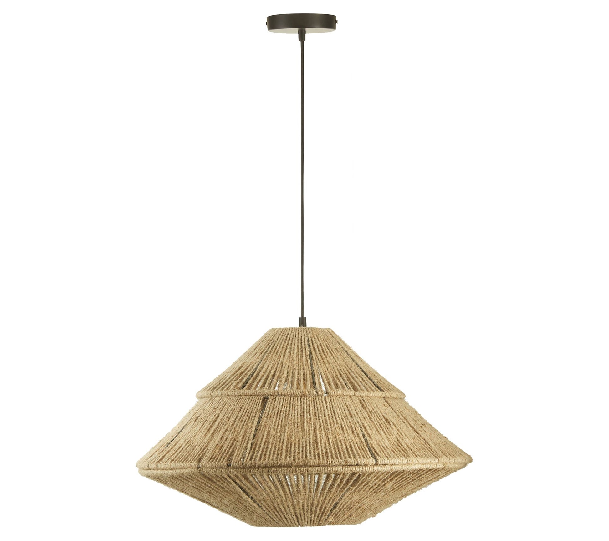 River of Goods 22"W 1-Light Minka Metal and JutPendant Light