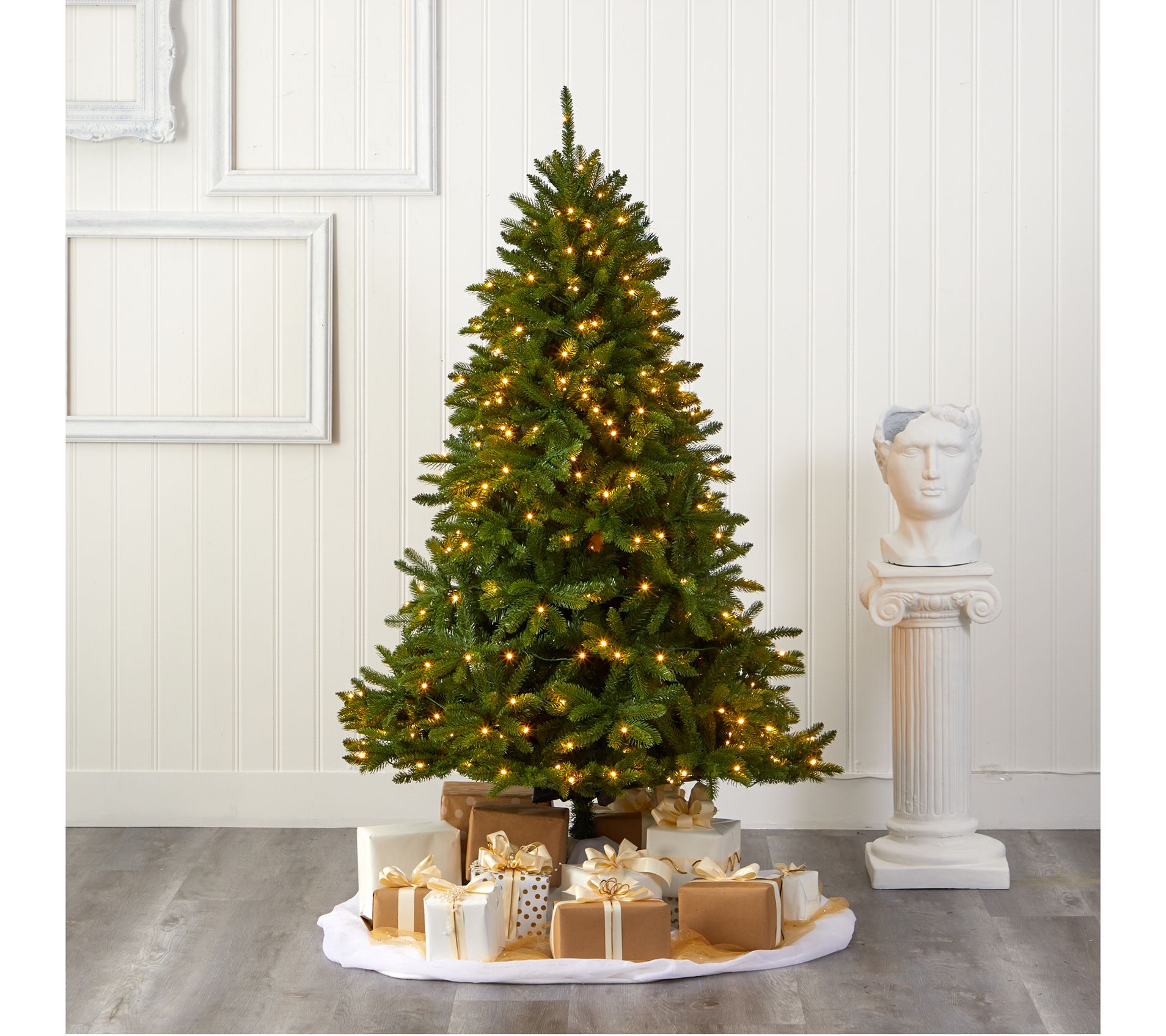 Nearly Natural 6' Spruce Natural Look Faux Christmas Tree