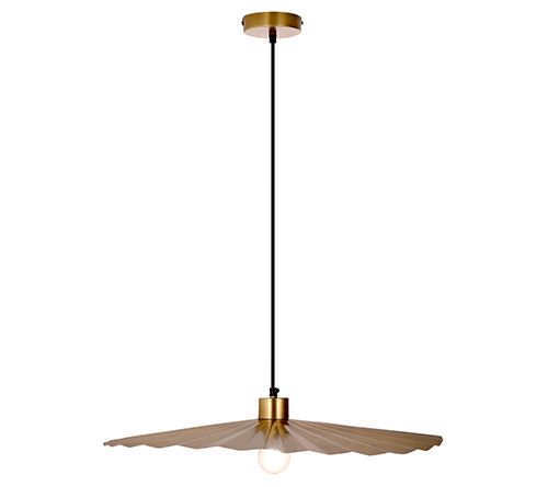 River of Goods 24"W Antique Brass Wavy Disc Pendant Light