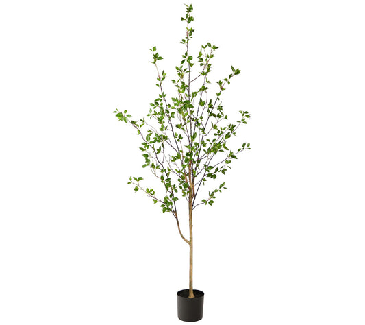 Nearly Natural 6.5' Minimalist Citrus Artificial Tree