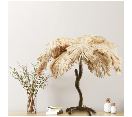 River of Goods 30"H Bohemian Jute Tree Table Lamp