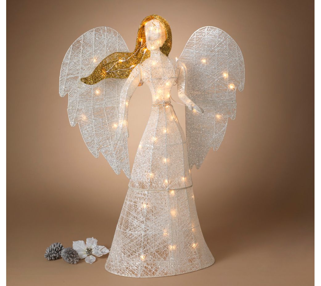 48 in Electric Lighted White Angel Figurine byerson Int.