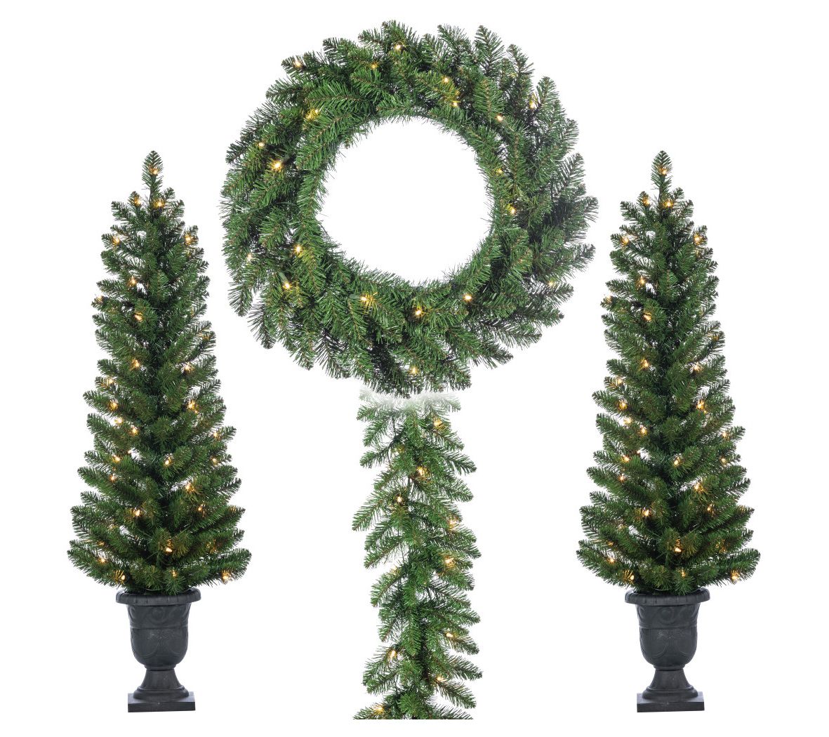Complete 4 Piece Vancouver Pine Holiday Decor Set by Sterling