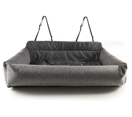 Paw Brands PupProtector Memory Foam Double Seat Dog Car Bed