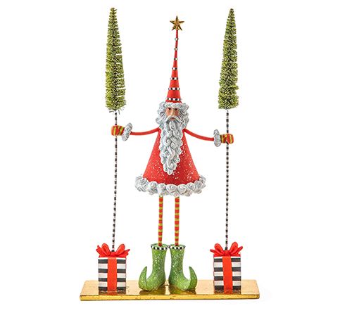 MacKenzie-Childs Santa Gift Tree Figure