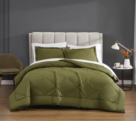 Cannon Solid Percale King 3-Piece Comforter Set