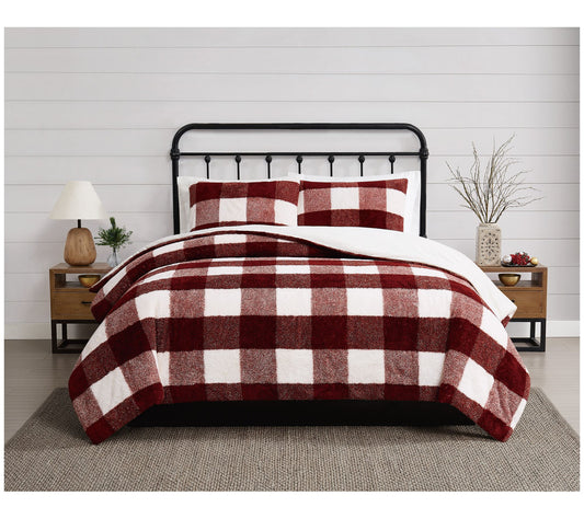 Cannon Cozy Buffalo Check Full/Queen 3 Piece Coforter Set