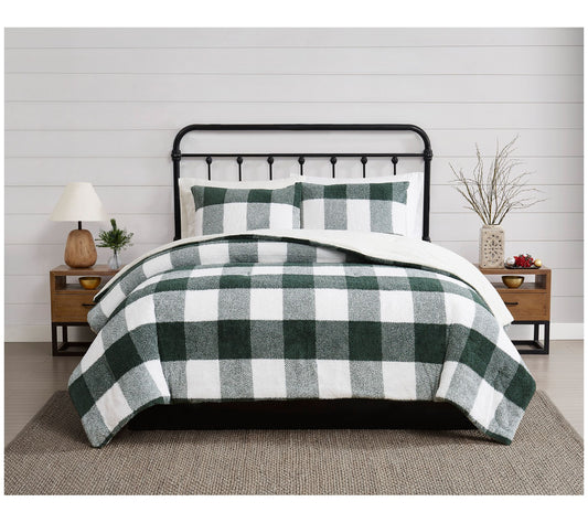 Cannon Cozy Buffalo Check King 3 Piece ComforteSet