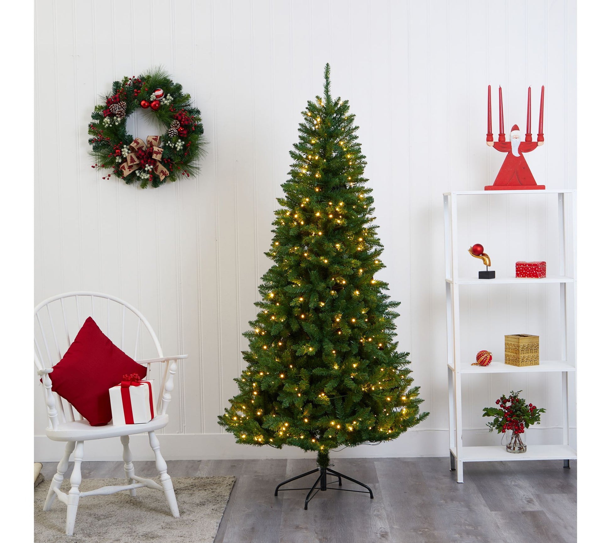 Nearly Natural 6.5' Green Valley Fir ChristmasTree