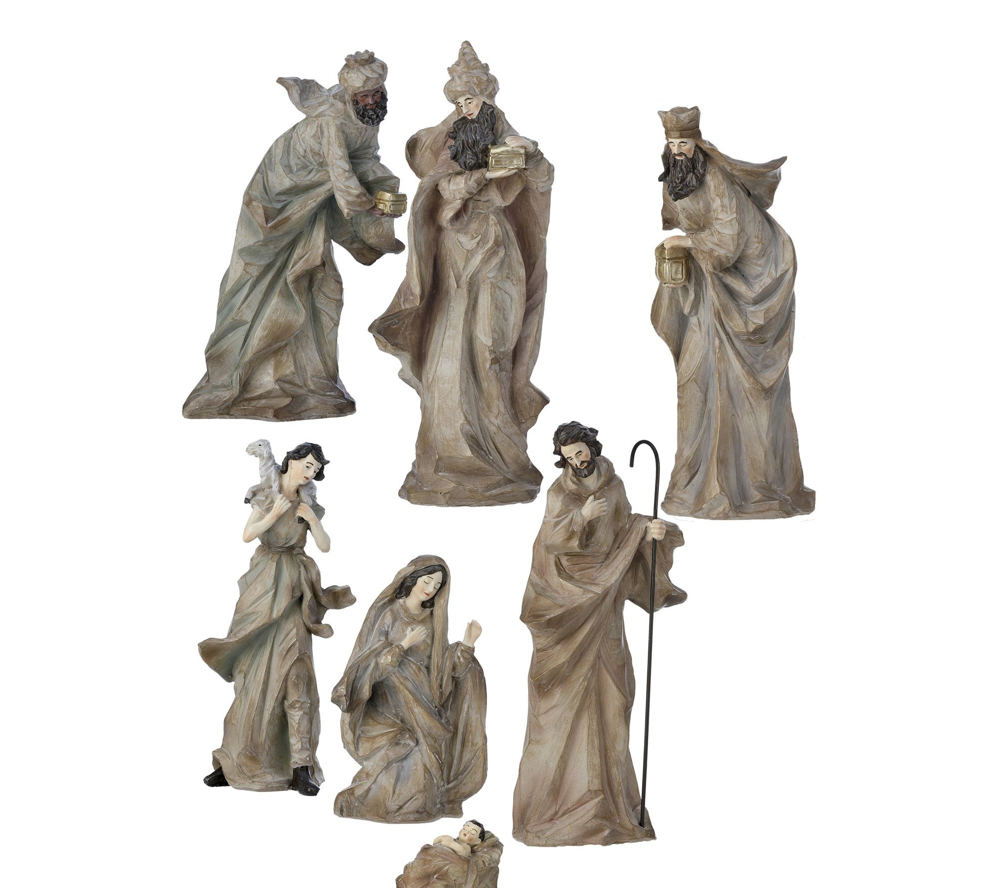5.5-12.5" Regal Nativity Set of 7 by Valerie