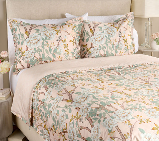 Mrs. H by Dee Hilfiger Cotton Sateen Comforter & Sham Set - KG