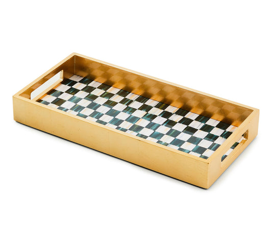 MacKenzie-Childs Courtly Check Lacquer Vanity Tray