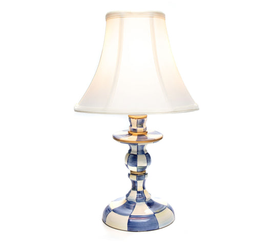 MacKenzie-Childs Royal Check Candlestick Lamp