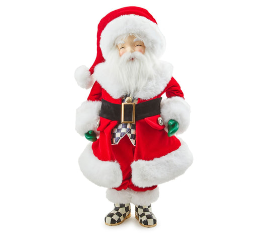 MacKenzie Childs Holly Jolly Fabric Santa