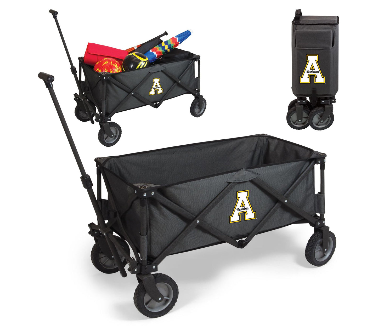 Oniva NCAA Adventure Wagon Portable Utility Wagon - Dark Gray