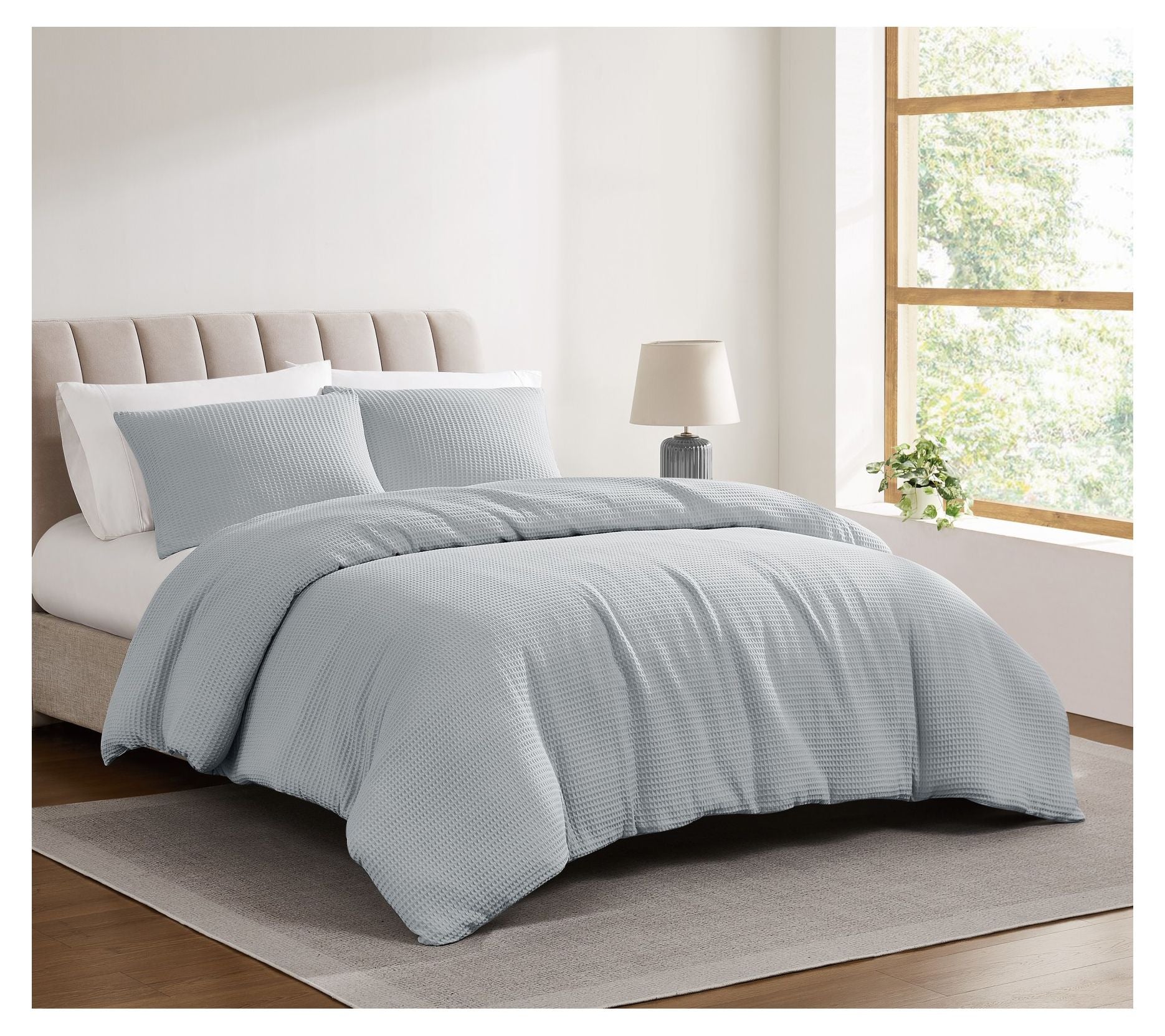 Cannon Heritage Cotton Waffle 3-Piece King Duvet Set