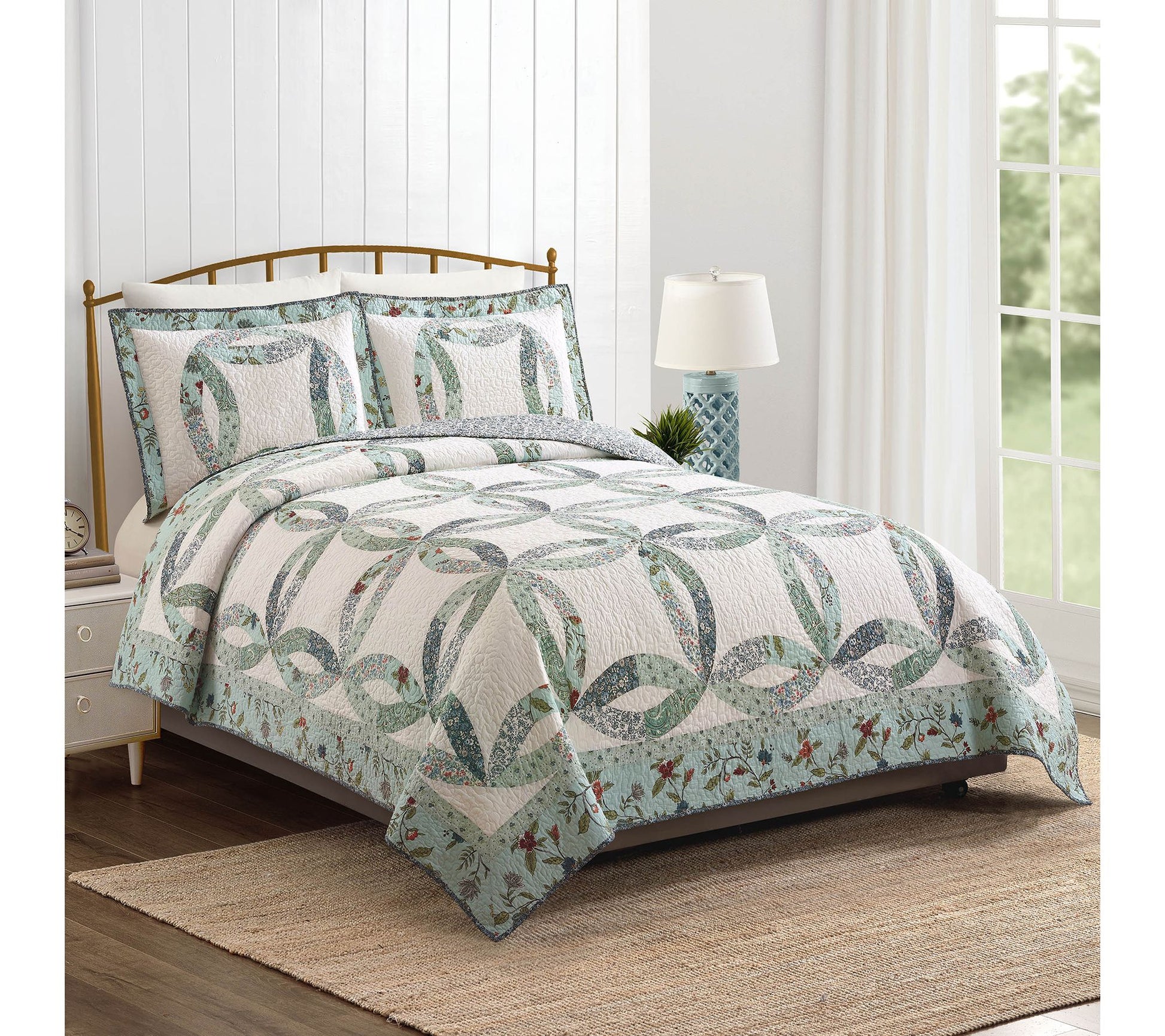 Modern Heirloom Felicity Wedding Ring 3-PC KingQuilt Set