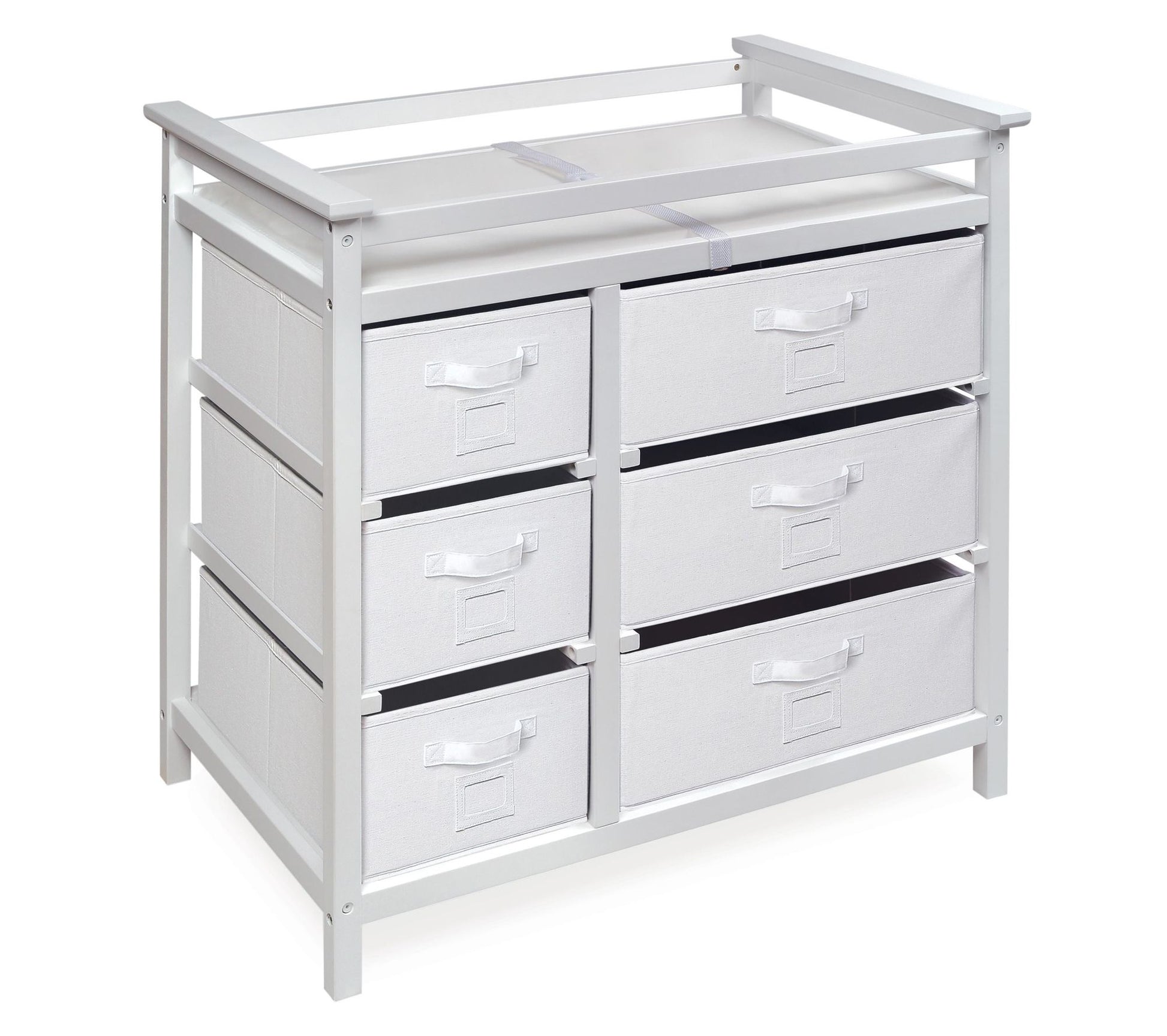 Badger Basket Modern Baby Changing Table with Six Baskets