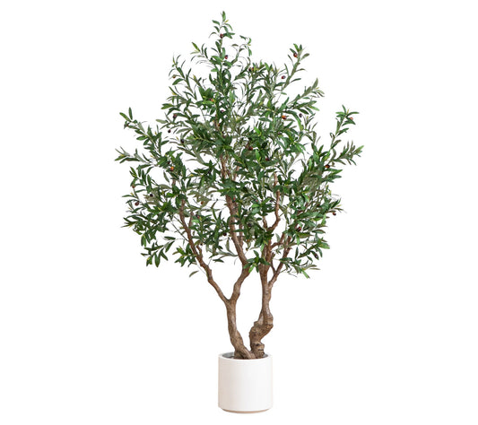 Nearly Natural 6' Grand Olive Tree in Decorative Planter