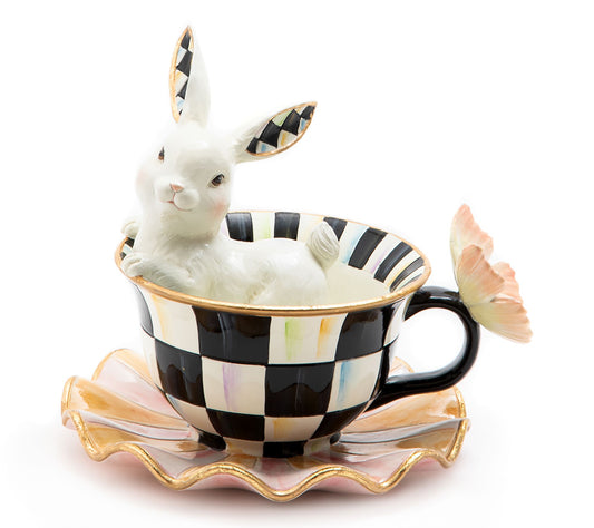 MacKenzie-Childs Teacup Bunny