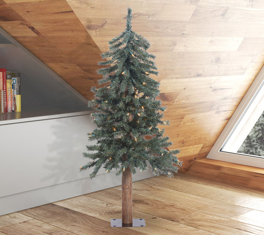 Vickerman 36" x 22.5" Natural Bark Alpine Artificial Tree