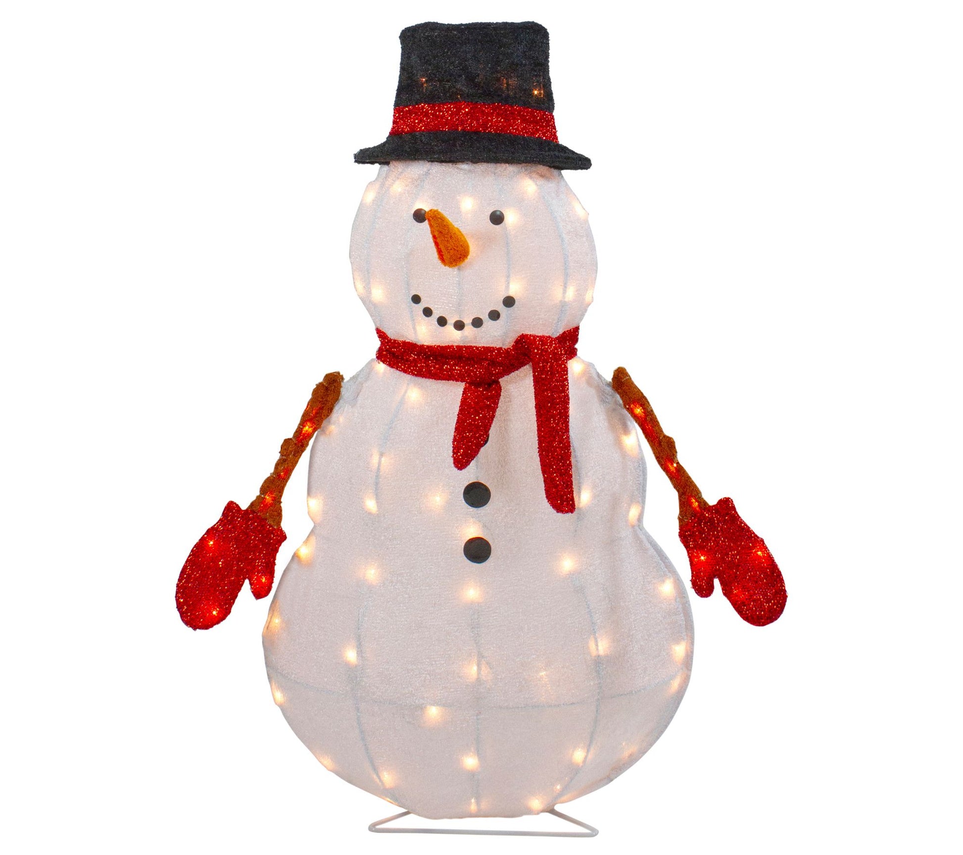 Northlight 32" Prelit 3D Snowman Yard ChristmasDecor