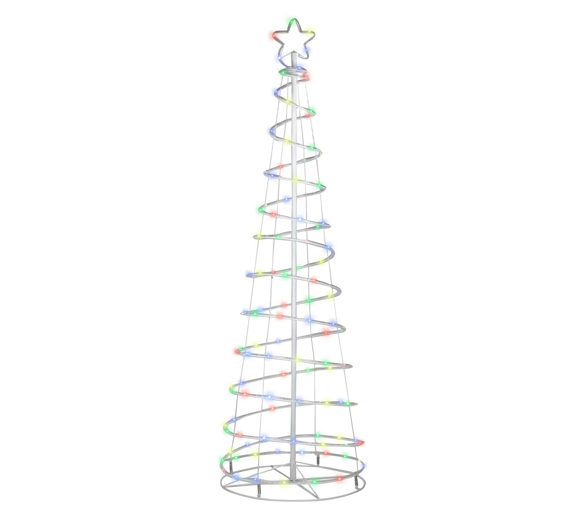 Northlight 6' LED Multi Function Yard Spiral Christmas Tree