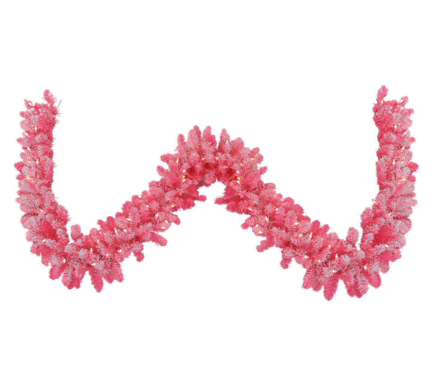 Northlight Pre-Lit Flocked Christmas Garland 9'x 12"