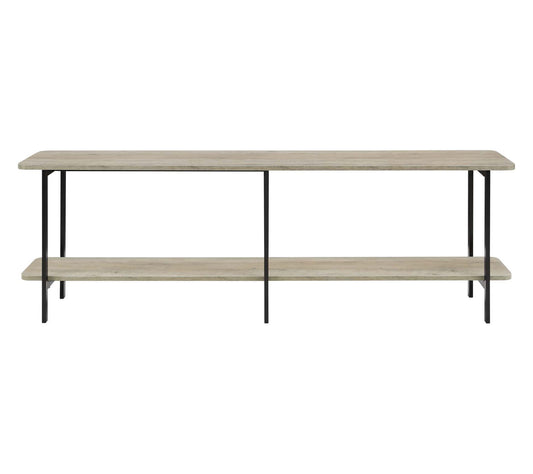 Manhattan Comfort Celine Side Table with 2 Fixed Shelves