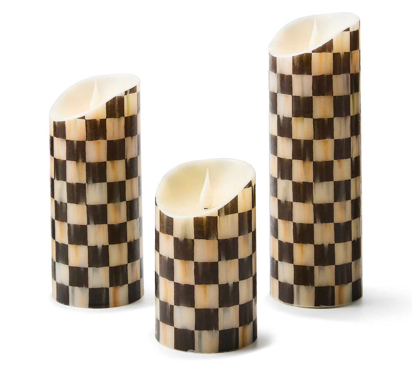 MacKenzie-Childs Flameless Candles, Set of 3