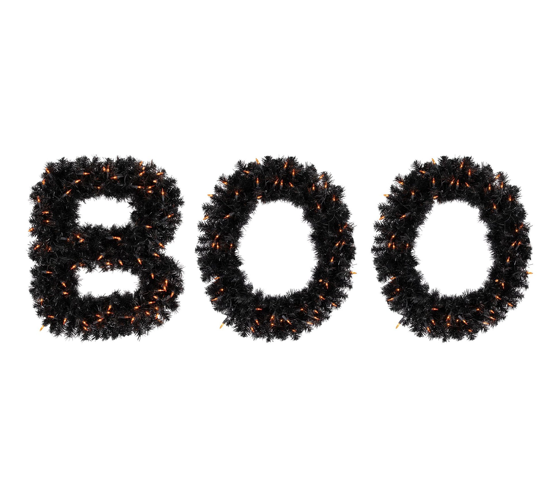 Northlight Letter "Boo" Yard Halloween Sign with Orange Lights