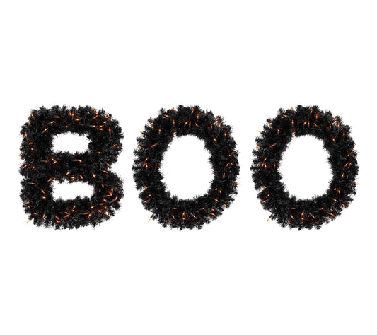 Northlight Letter "Boo" Yard Halloween Sign with Orange Lights